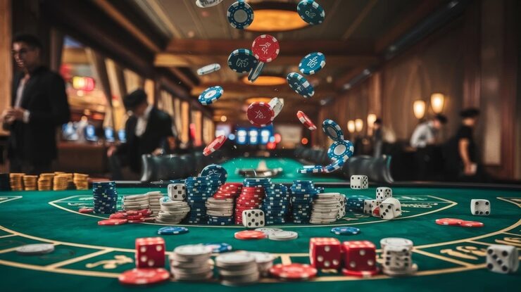 mahajitu togel live dealer studio with multi-camera setup